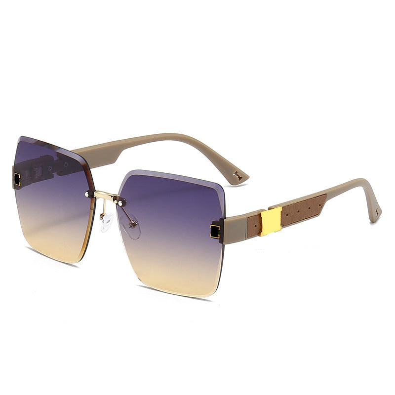 Oversized Gradient Shield Sonnenbrille