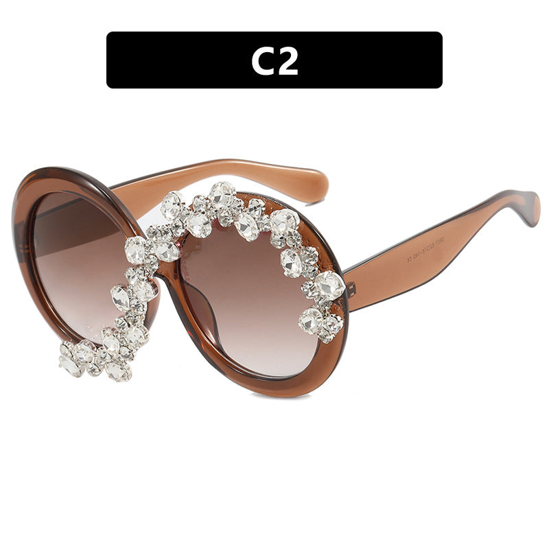 Damen Glamouröse Sonnenbrille mit Strassapplikationen Brehn