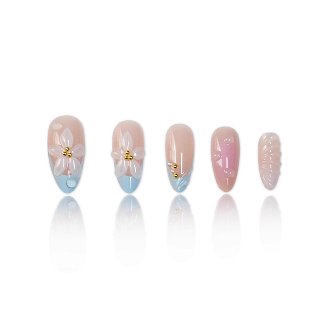 3D Blumen Nagelkunst Dekor Brehn