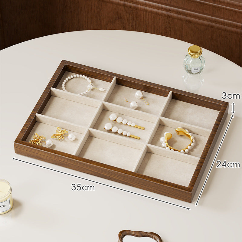 Zwölf-Fächer Bambus Schmuck Organizer Tray