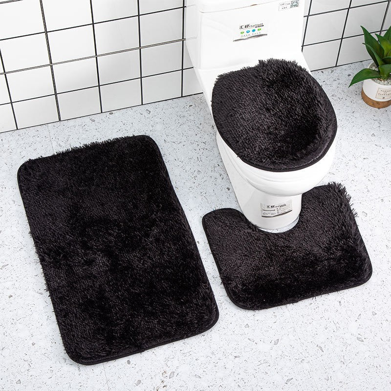 Plüsch Badezimmer Teppich Set