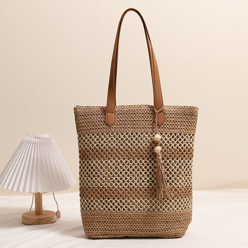 Damen Funktionale Bastshoppingtasche Brehn