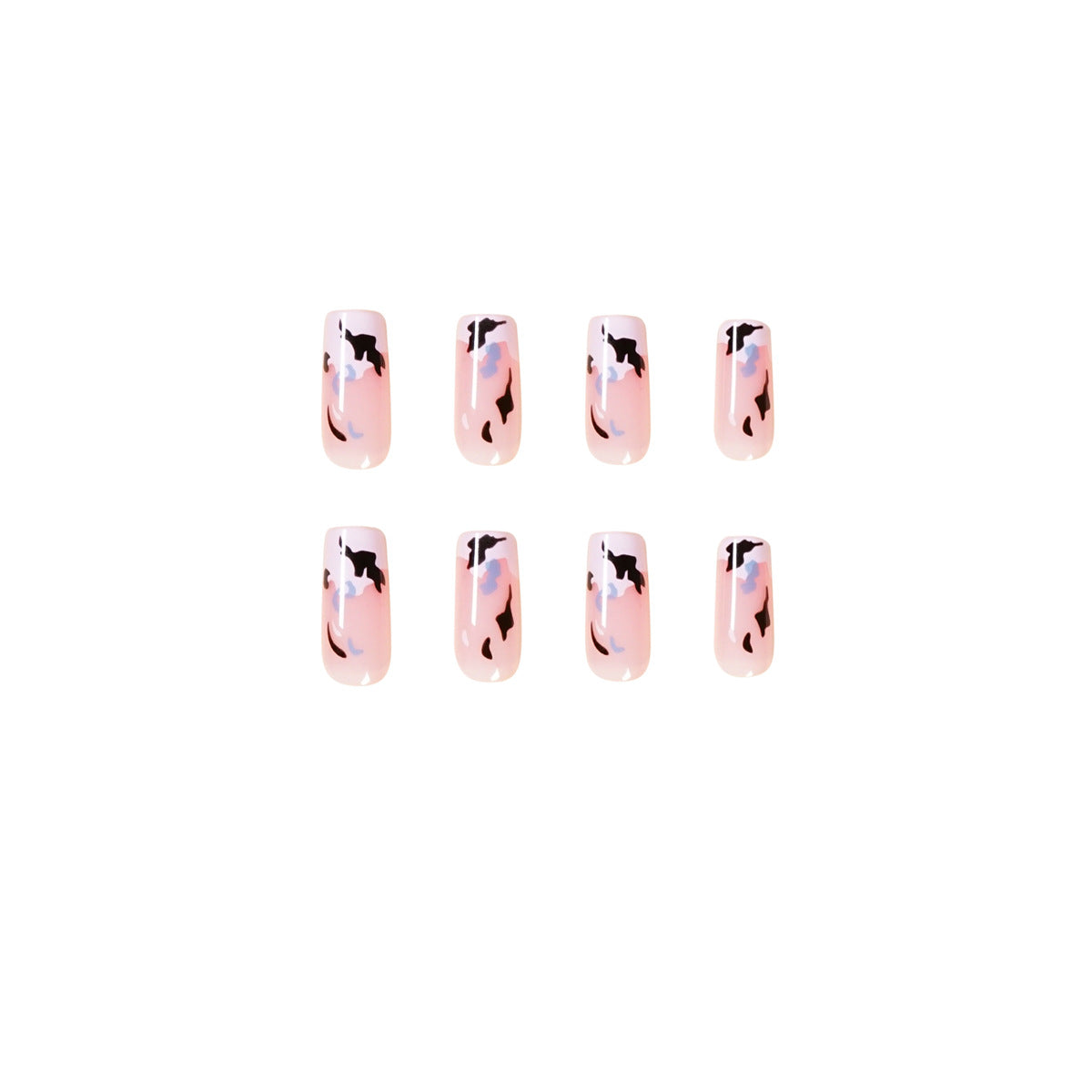 Künstliche Nagelkunst mit modernem Farbmuster Brehn