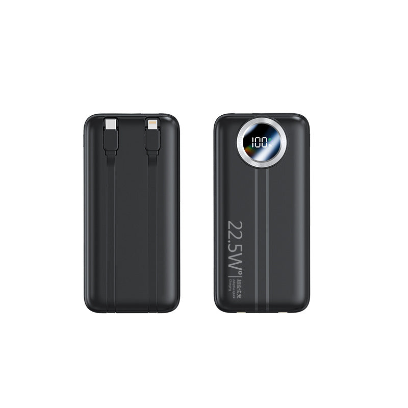 Tragbare Powerbank mit Schnellladefunktion und digitaler Kapazitätsanzeige Brehn