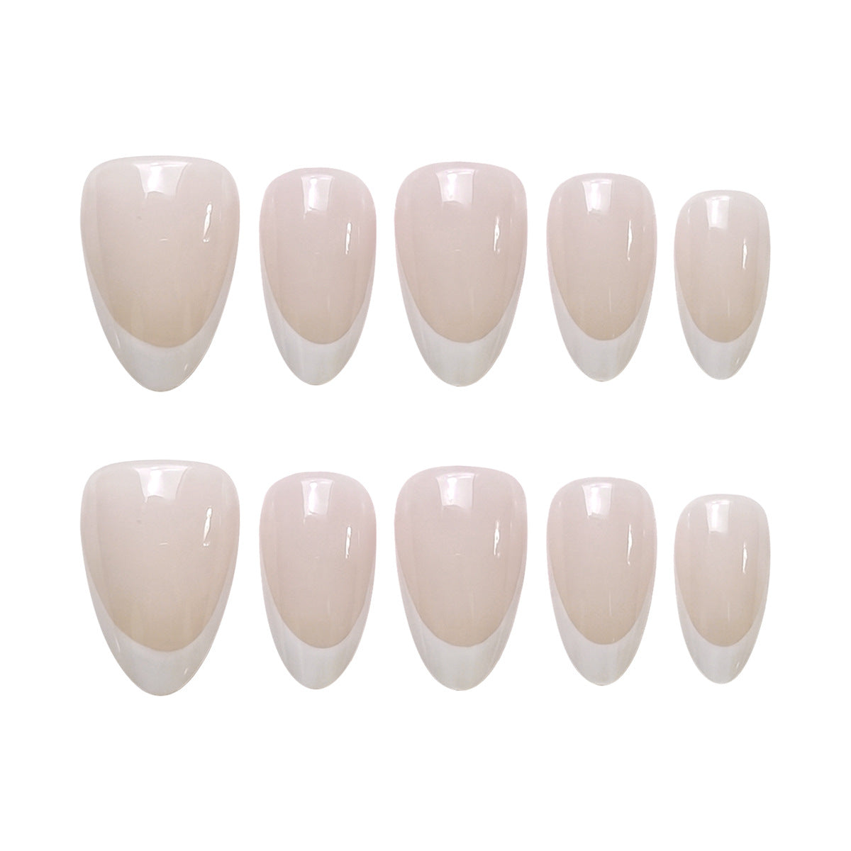 Französische Tip Aufkleber Nagelset