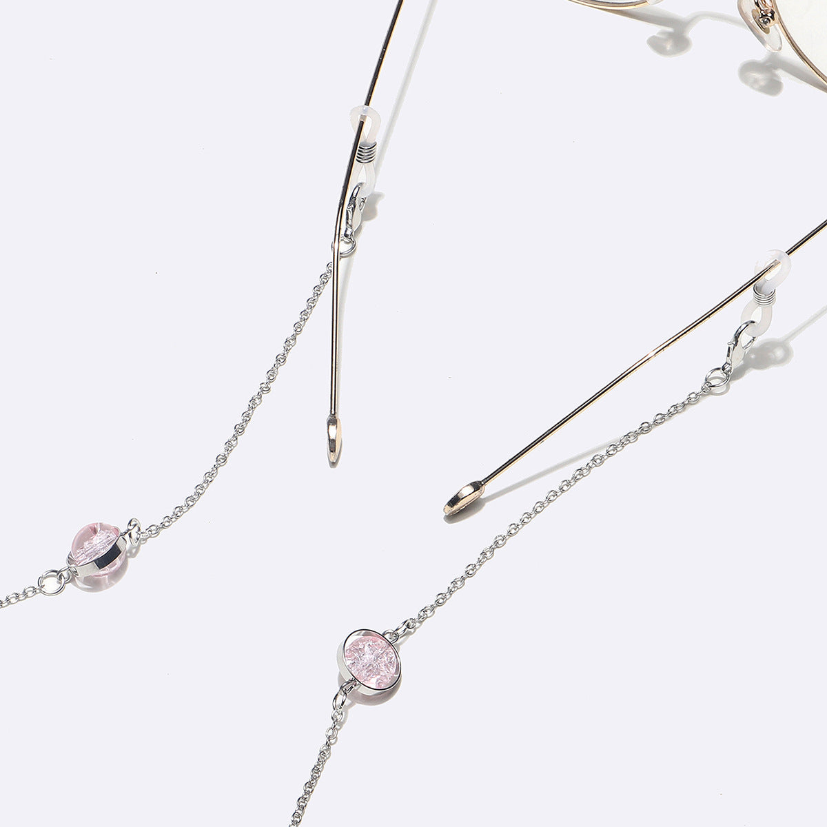 Luxuriöser, mit Perlen besetzter Brillenhalter Brehn