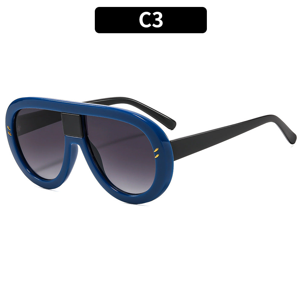 Futuristische Übergroße Schild Sonnenbrille