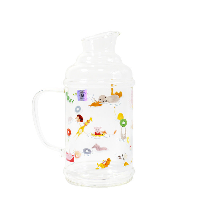 Damen Glas Krug mit bezaubernden Tiermotiven Brehn