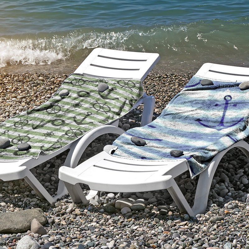 Strandtuch aus hautfreundlicher Mikrofaser mit kreativem Mustermix Brehn