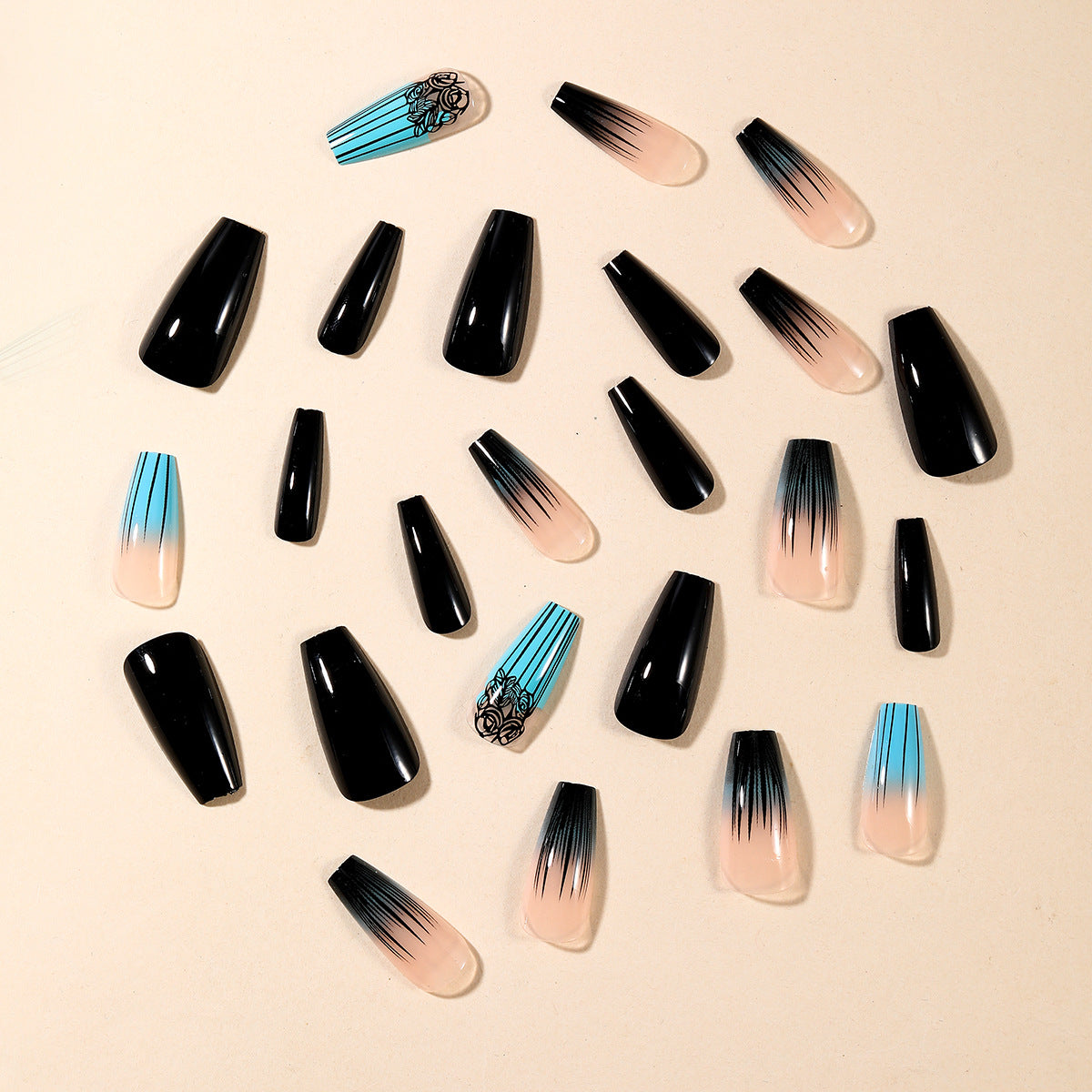 Ombre Gradient Acryl Nagel Kunst Brehn