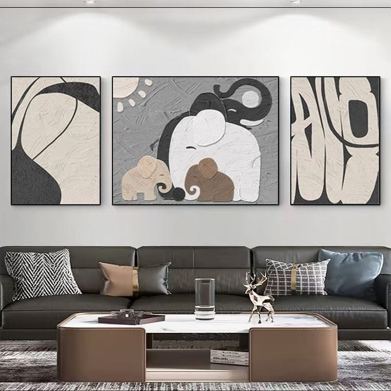 Abstract Elephant Thema Leinwand Kunst