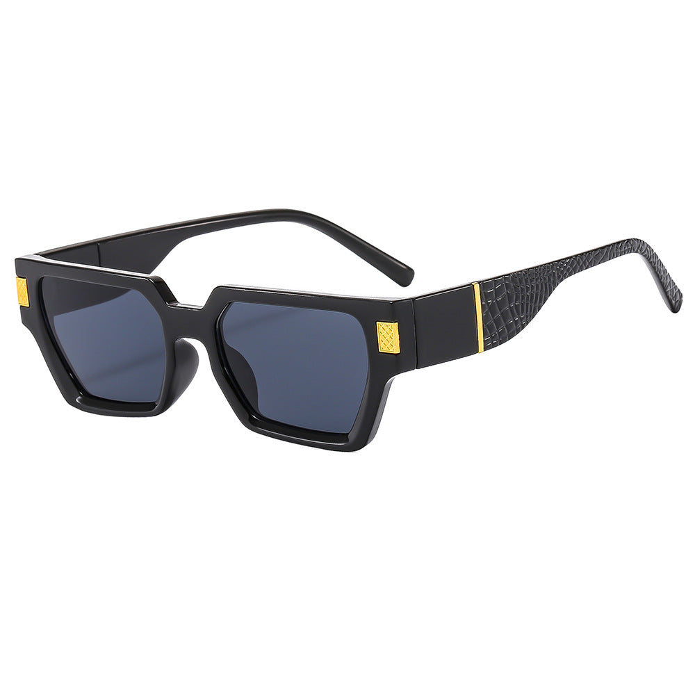 Damen Modische Sonnenbrille im markanten Design mit Honeyglass und strukturiertem Rahmen Brehn