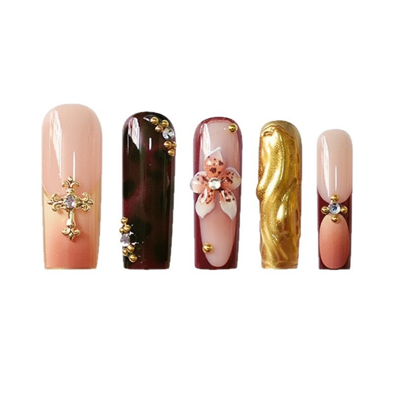 Artistic Floral Gel-Nagel-Verstärkungen Brehn