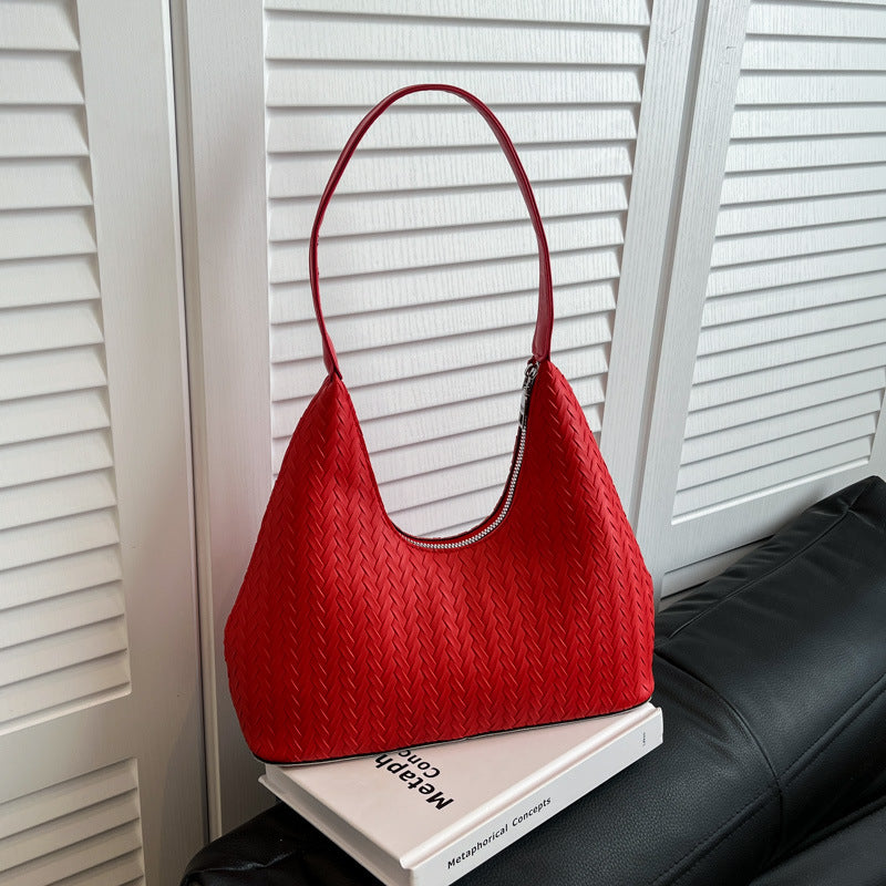 Texturierte Gewebte Schultertasche Brehn