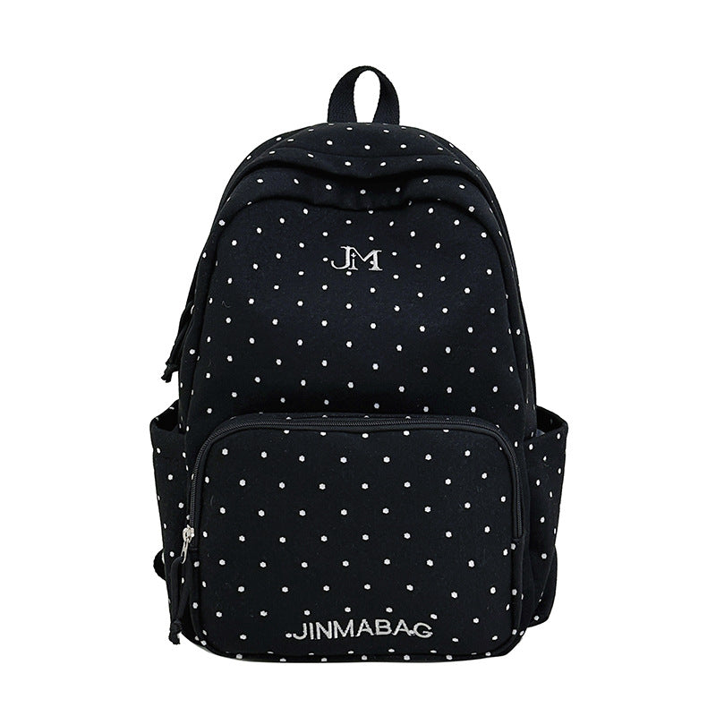 Multi-Compartment Plaid Rucksack