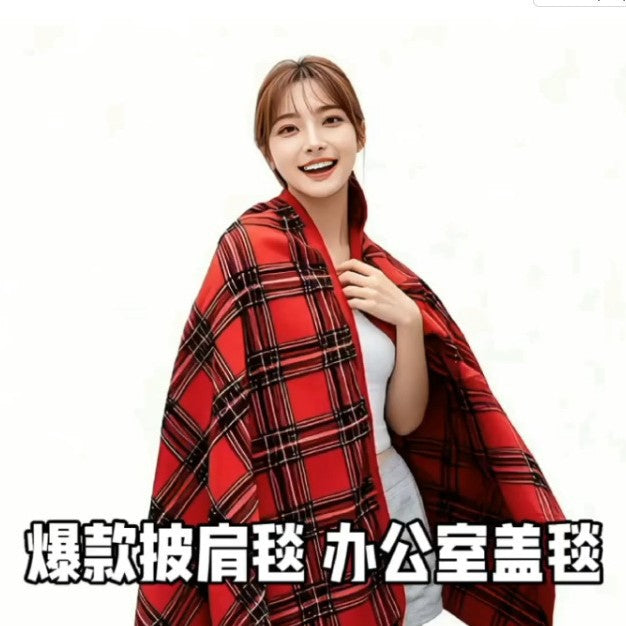 Damen Kuschelige Decke Poncho Brehn