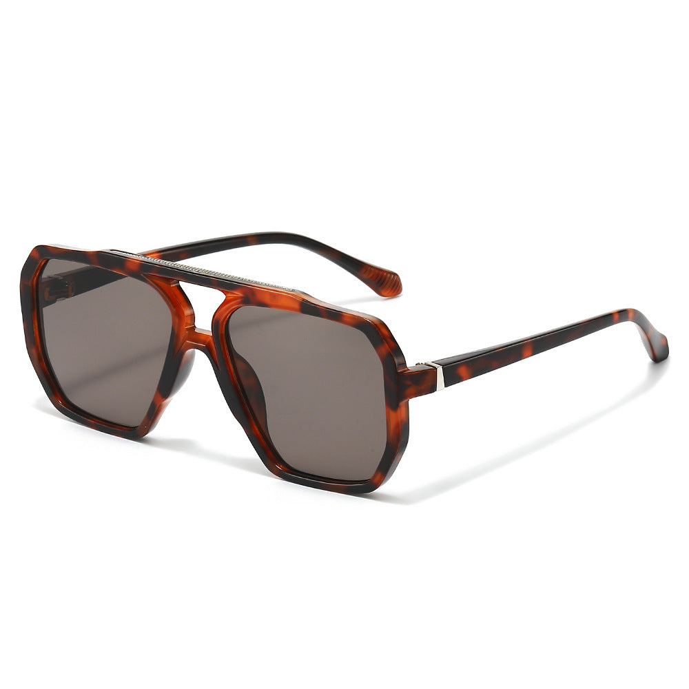 Oversized sechseckige Rahmen Sonnenbrille Brehn