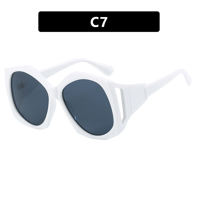 Damen oversized Sonnenbrille mit futuristischem Design Brehn