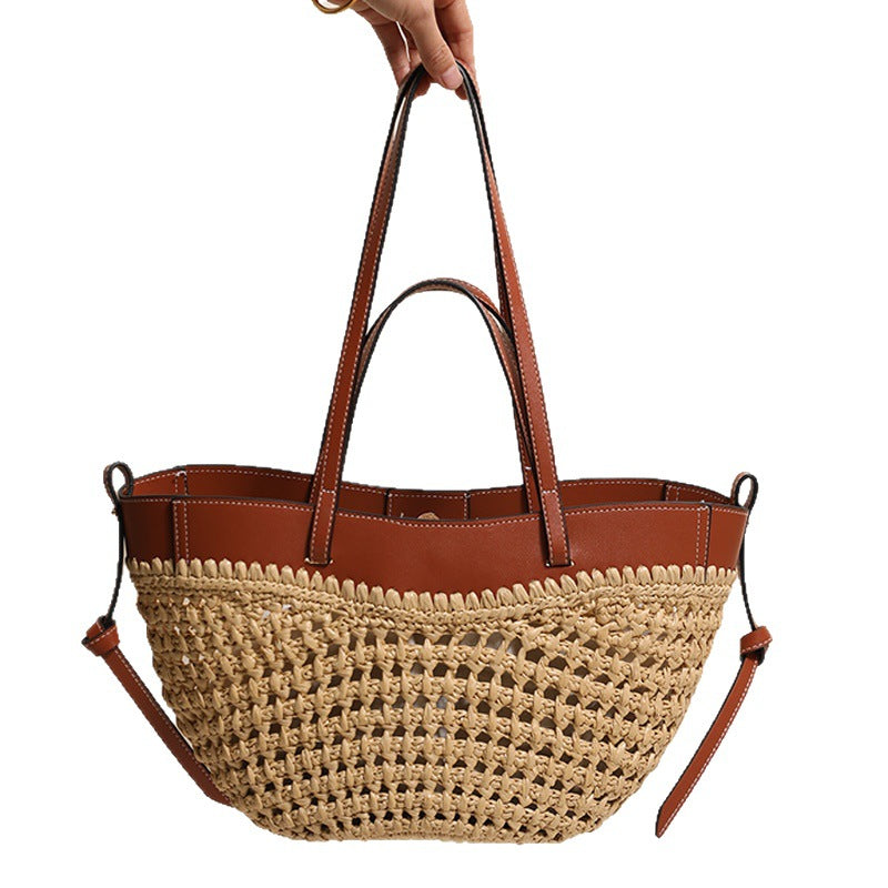Handgefertigte Strohtasche Brehn