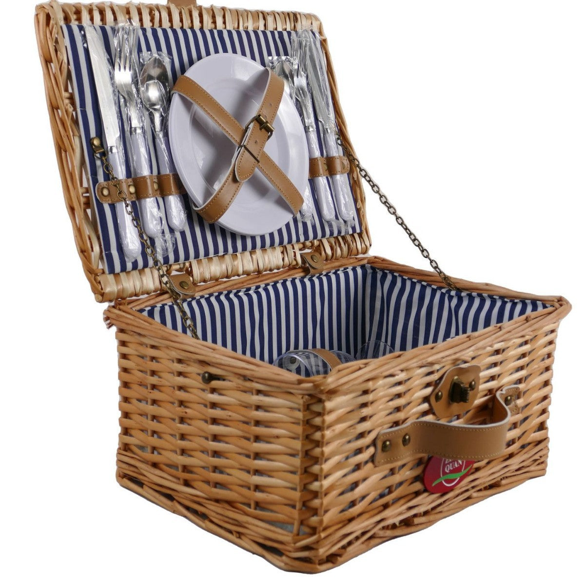 Damen Picknickkorb mit integriertem Geschirrset Brehn