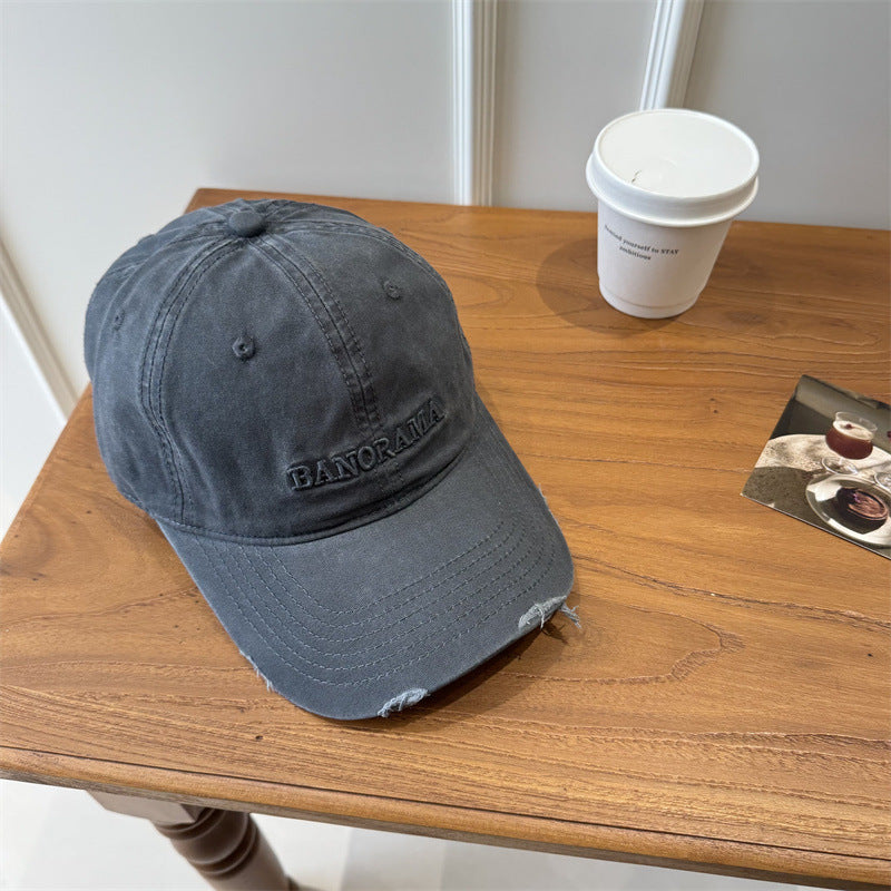 Herren Distressed Fabric Baseball Cap Brehn