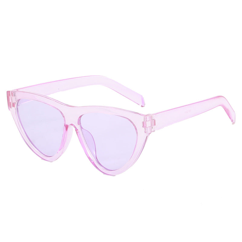 Damen futuristische Cat-Eye Sonnenbrille mit hochwertigem Kunststoffrahmen Brehn