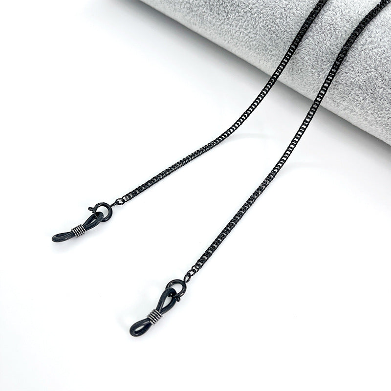 Metallic Brillen Kette Brehn