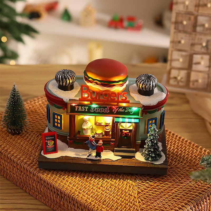 Nostalgische Eisdiele mit LED-Beleuchtung Brehn