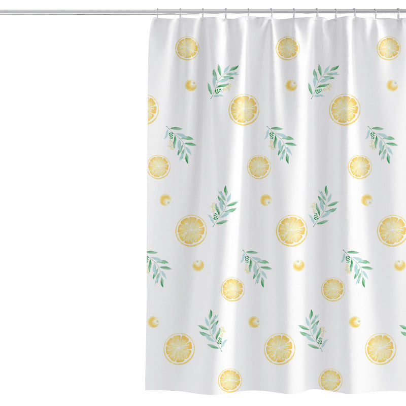 Damen Vibrant Citrus Print Duschvorhang Brehn