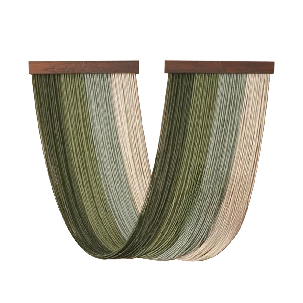 Eleganteres Makramee-Wandteppich mit Holzrahmen