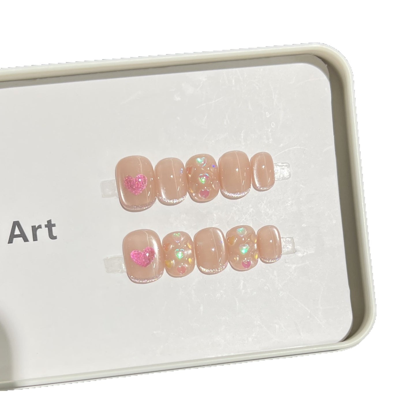 Heart-Accent Press-On Nail Set Brehn