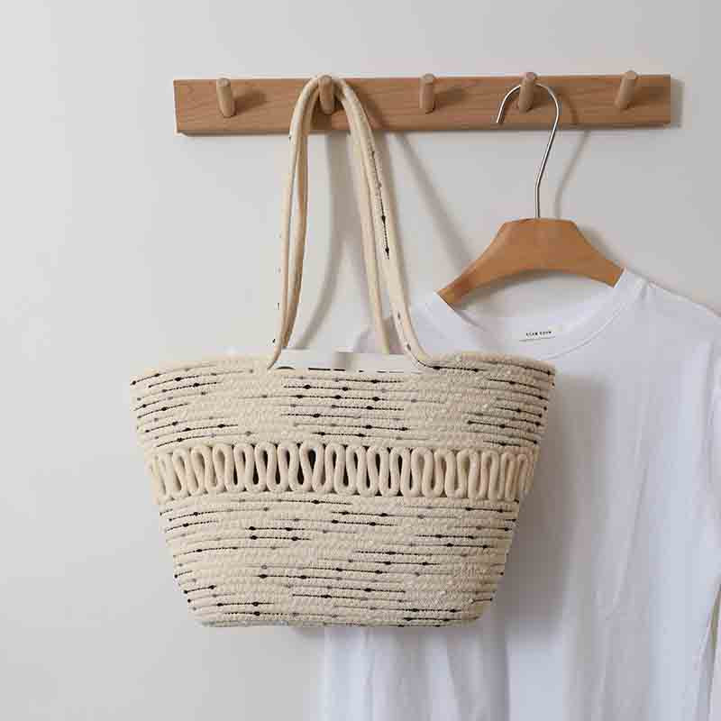 Damen trendige geflochtene Handtasche Brehn