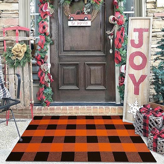 Plaid Outdoor Willkommensmatte