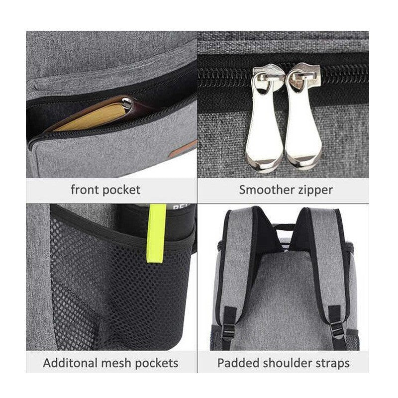 Unisex nan isolierter Kühlrucksack mit großem Hauptfach, Fronttasche und seidiger Thermo-Isolierung Brehn