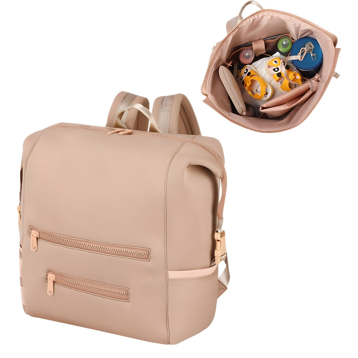 Multi-Funktionale Wickelrucksack mit isoliertem Flaschenhalter Brehn