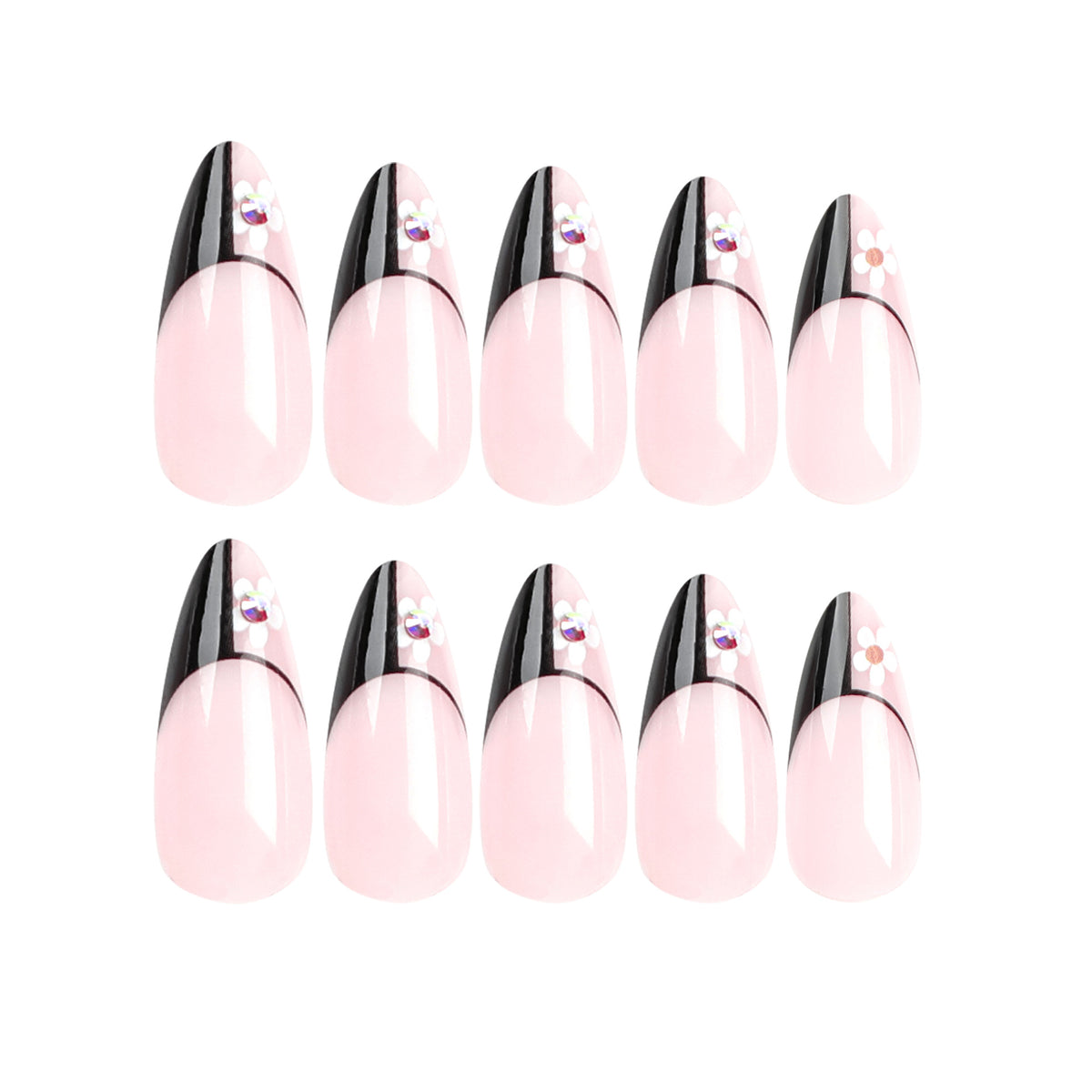 Kunstvolle Nagelkunst im eleganten Stiletto-Design Brehn