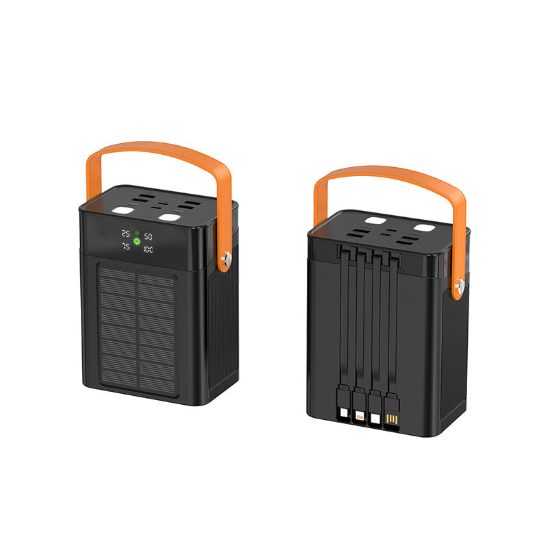 Tragbare Solar-Powerbank mit Multifunktionalem Ladeanschluss und Intuitiver Led-Anzeige Brehn