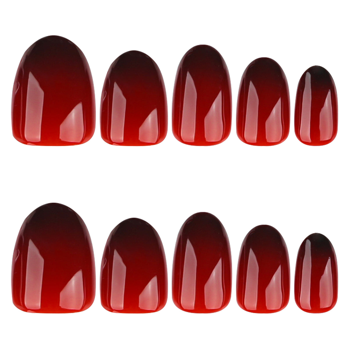 Künstliche Nagelkunst mit elegantem Ombre-Effekt Brehn