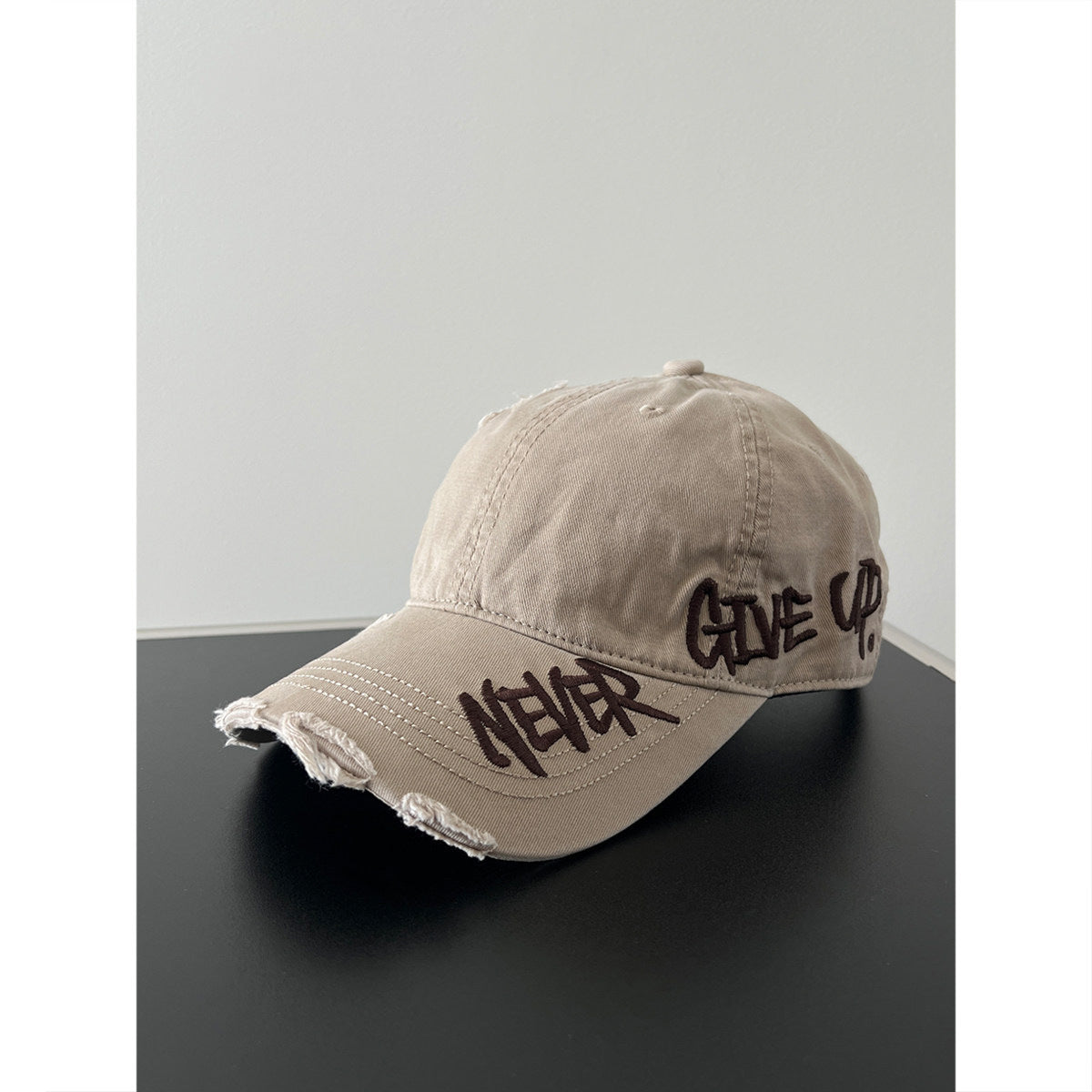 Distressed Denim Nachricht Baseball Cap