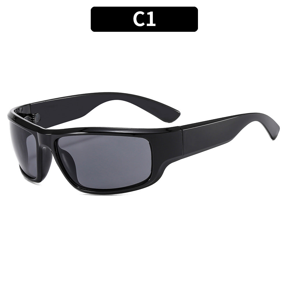 Retro-inspirierte Schild-Sonnenbrille