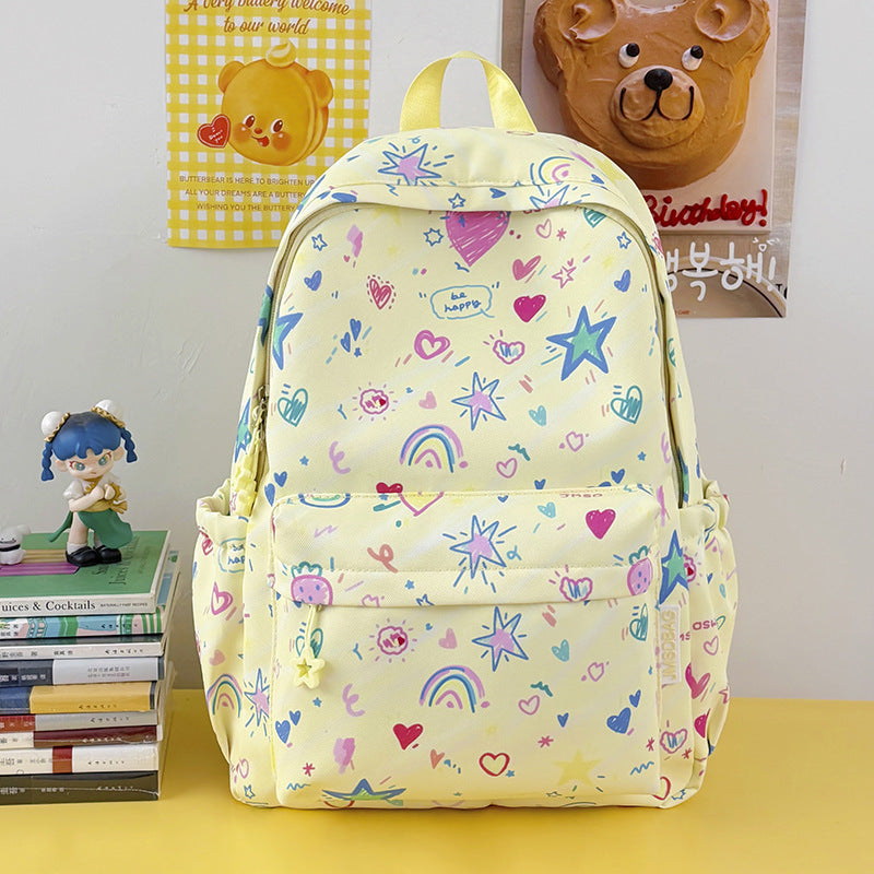 Cartoon-Themen Multi-Taschen Schul-Rucksack