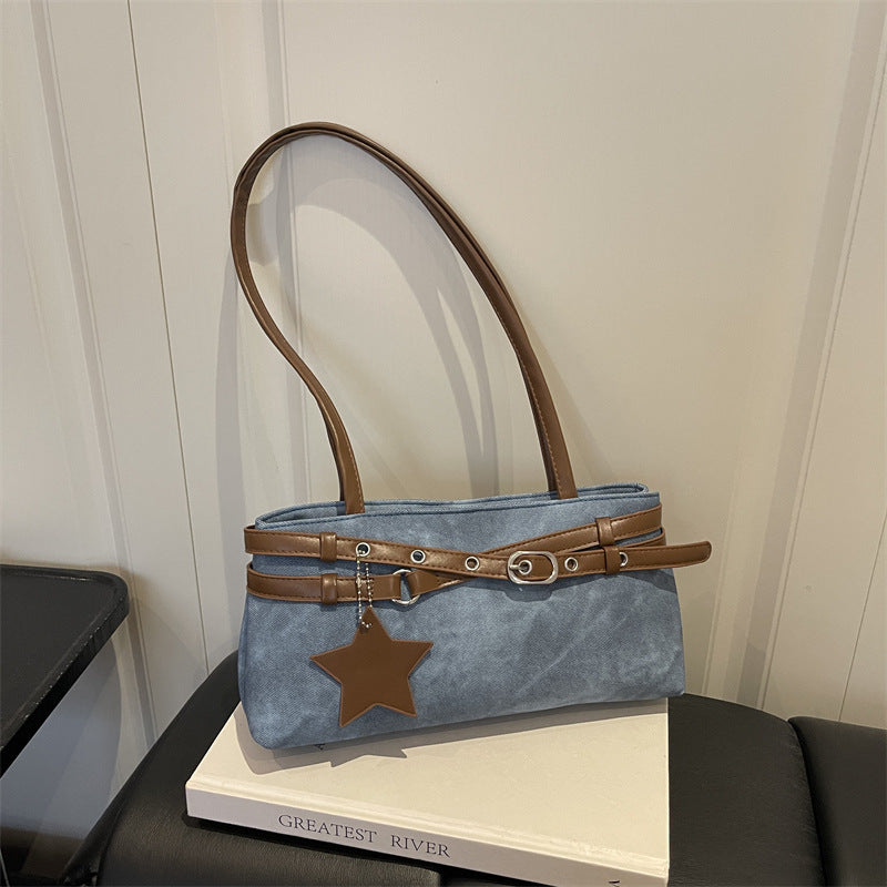Stylische Faux Wildleder Handtasche