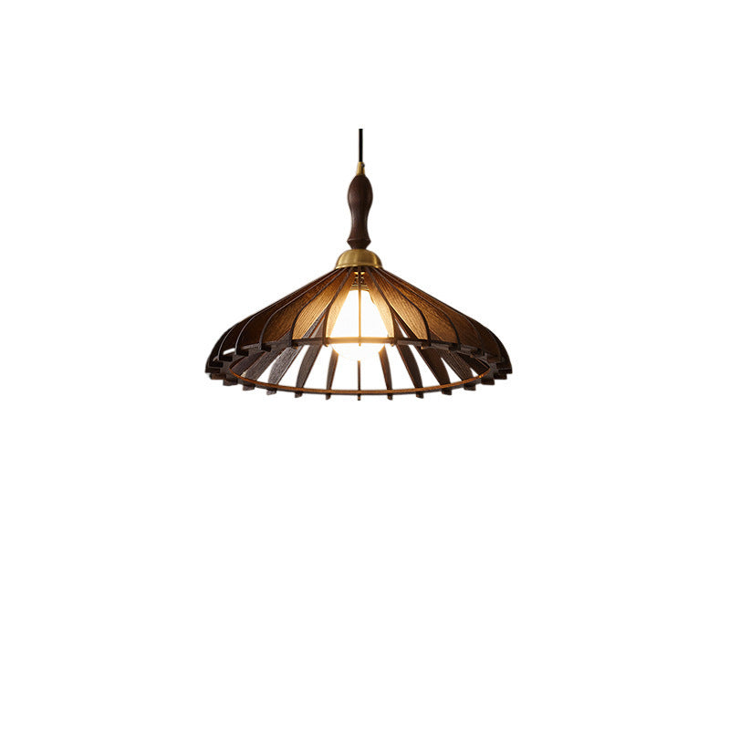 Künstlerische Holz Pendelleuchte