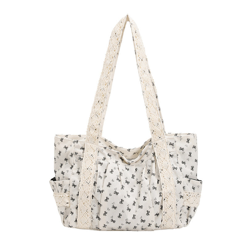 WoElegant Floral Print Tote Bag Brehn