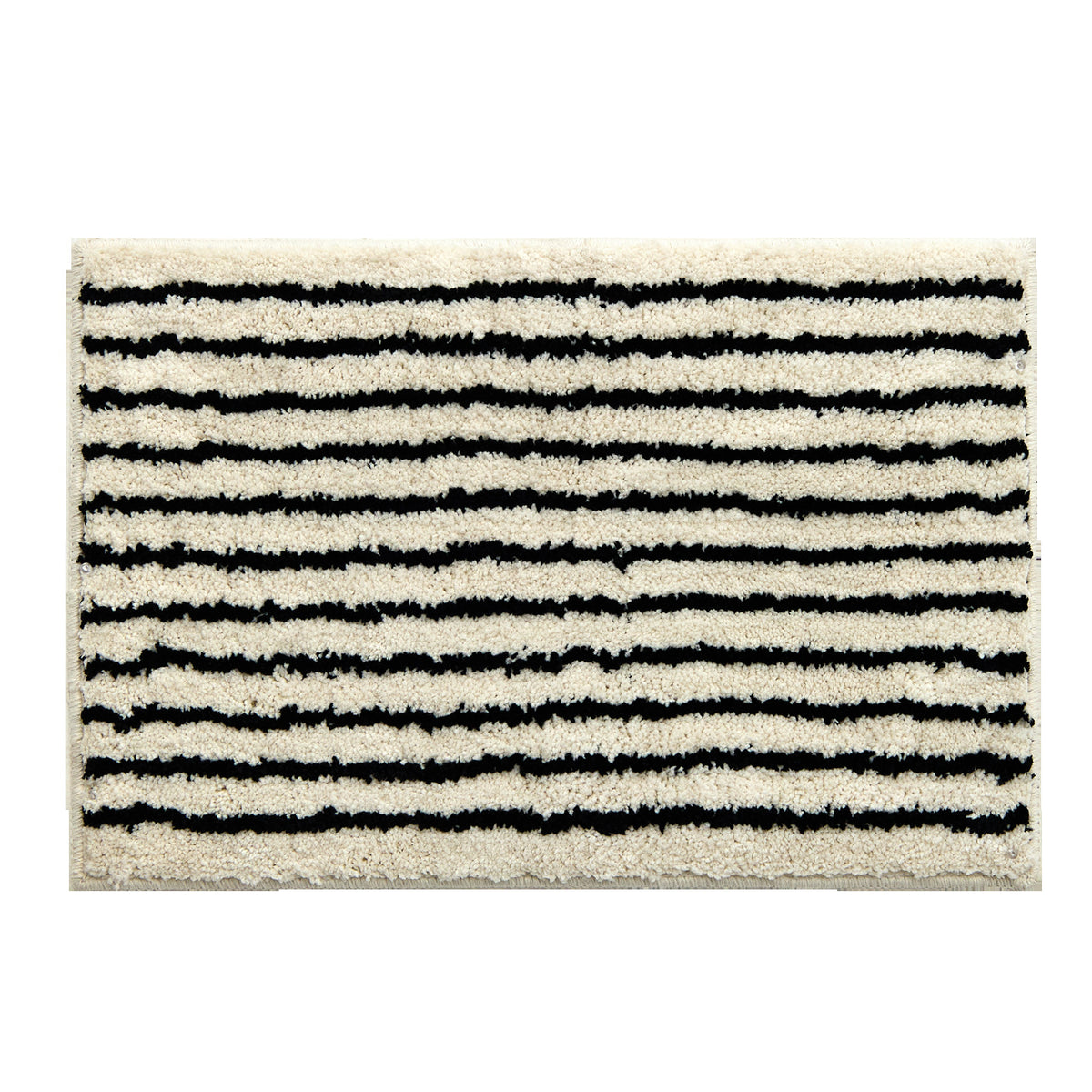 Weiche gestreifte Badezimmermatte