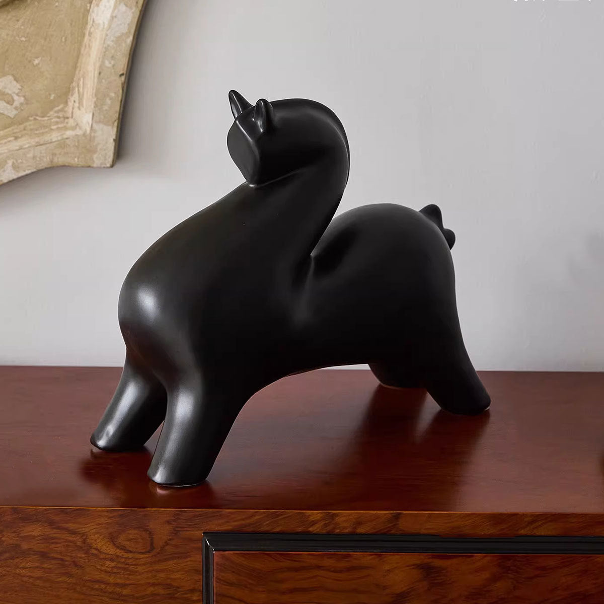 Dekorative abstrakte Tierskulptur
