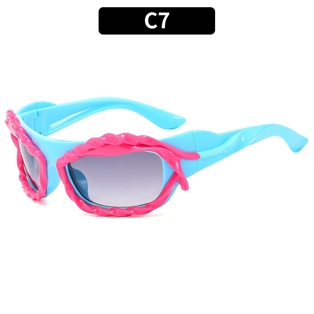 Modische Übergroße Schild Sonnenbrille
