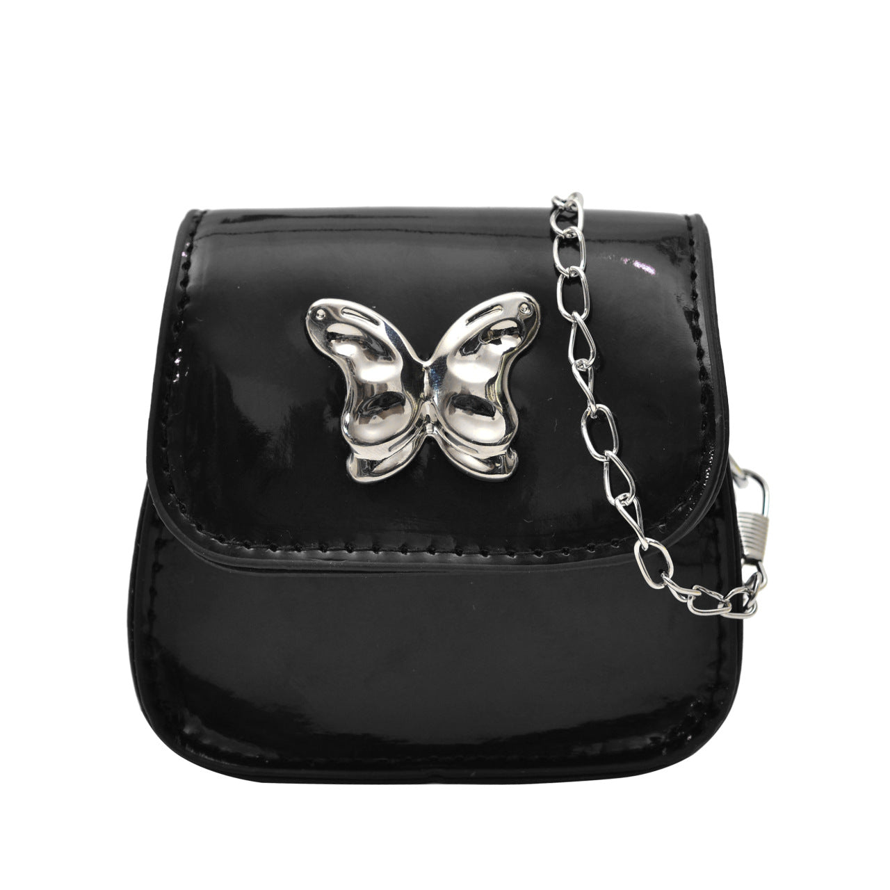 WoStylish Schmetterlingsverschluss Mini-Handtasche Brehn