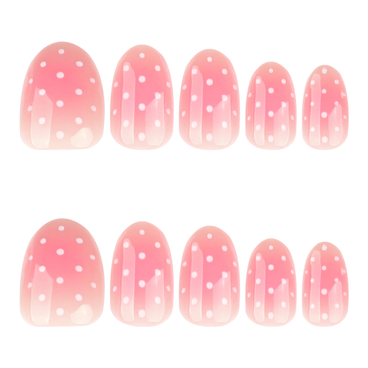 Kunstvolle Nagelkunst im sanften Ombre-Look mit Punkten Brehn