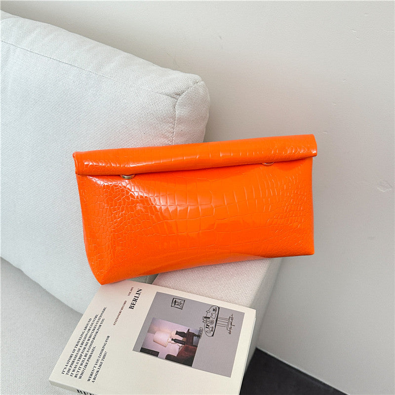 WoElegant Krokodil-Muster Clutch Tasche Brehn